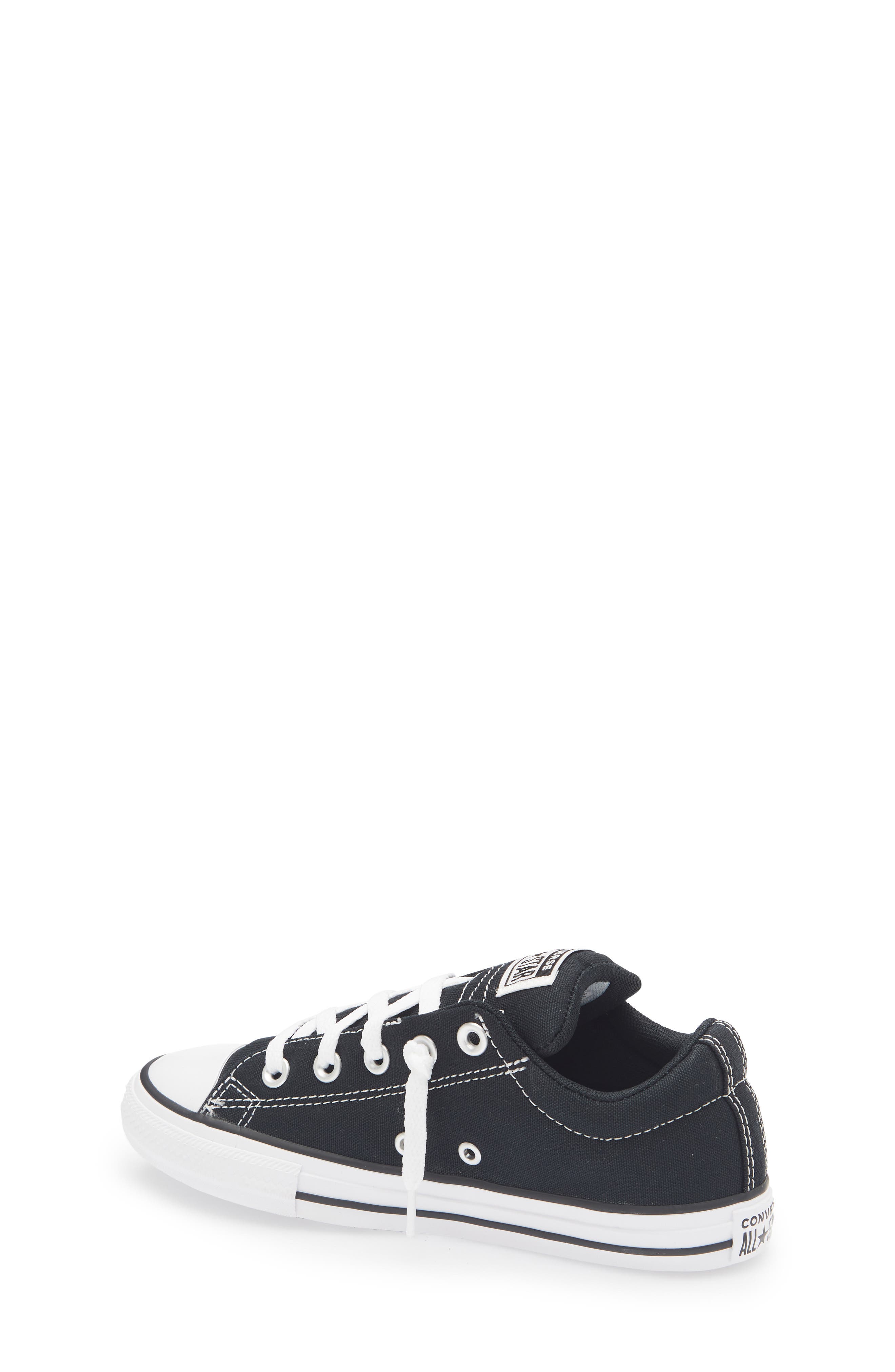Converse Kids' Canvas Oxford Mid Sneaker, Alternate, color, Black/White/Black
