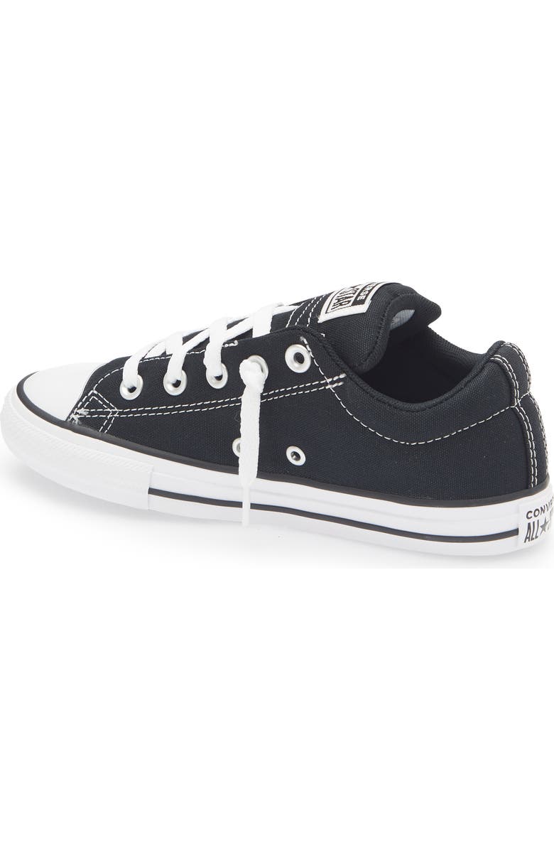 Converse Kids' Canvas Oxford Mid Sneaker, Alternate, color, Black/White/Black