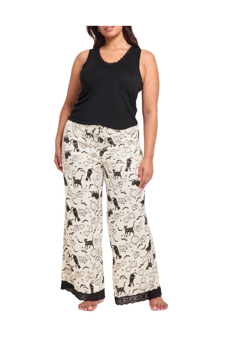 Laureen Tank Top & Pants Pajama Set, Main, color, Novelty white