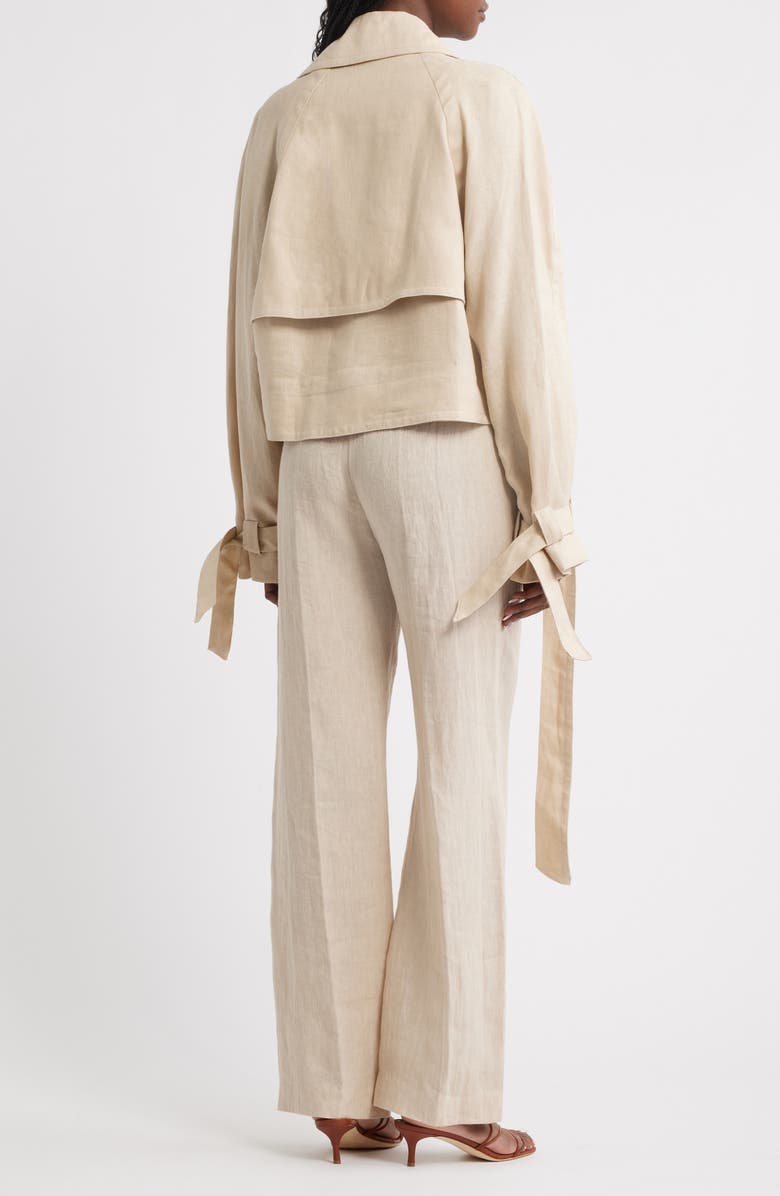 MANGO Sahara Tie Waist Jacket, Alternate, color,