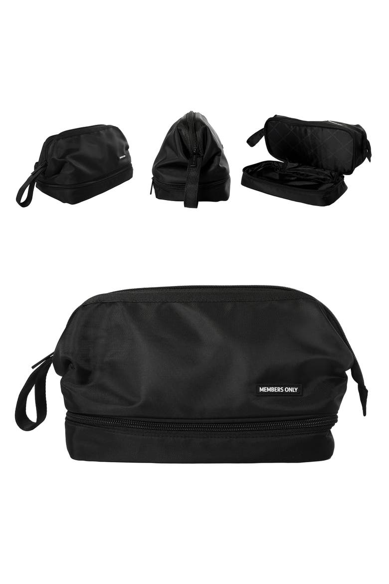 Travel Pouch with Zipper Closure, Alternate, color, Black