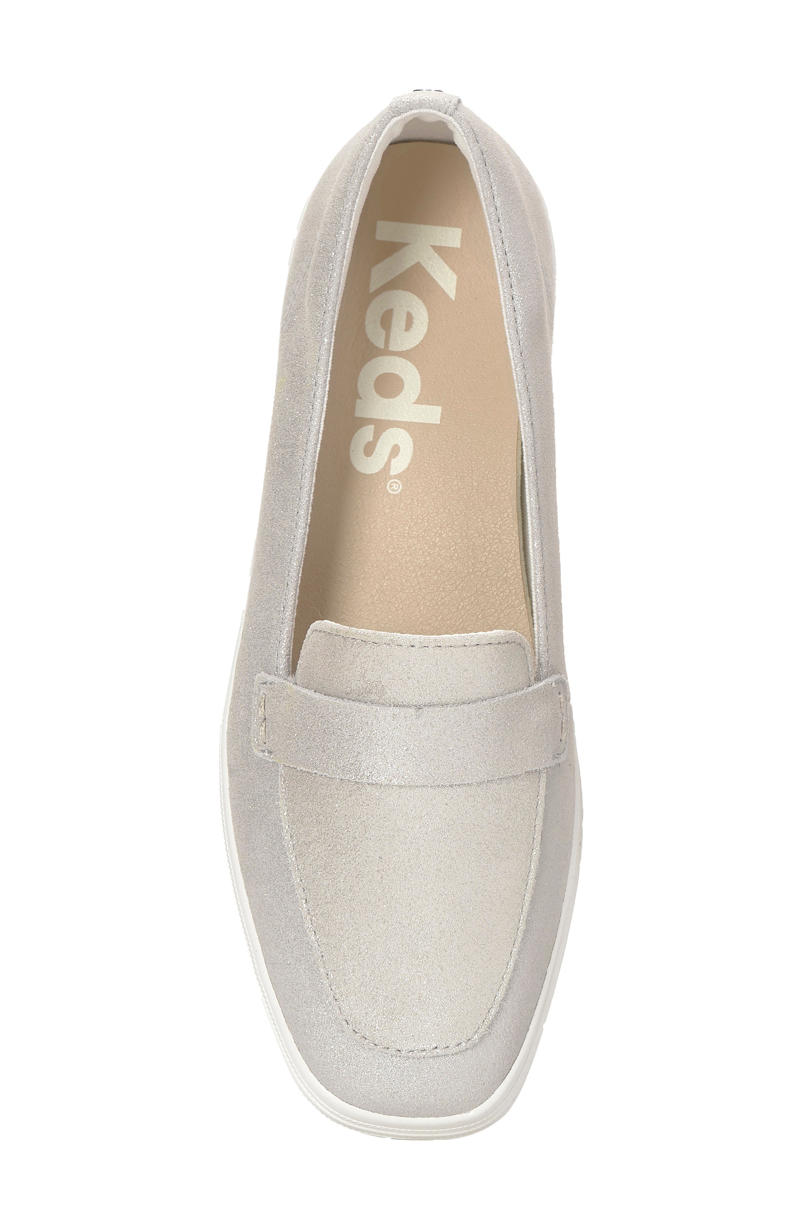 Loafer, Alternate, color, PALE SILVER