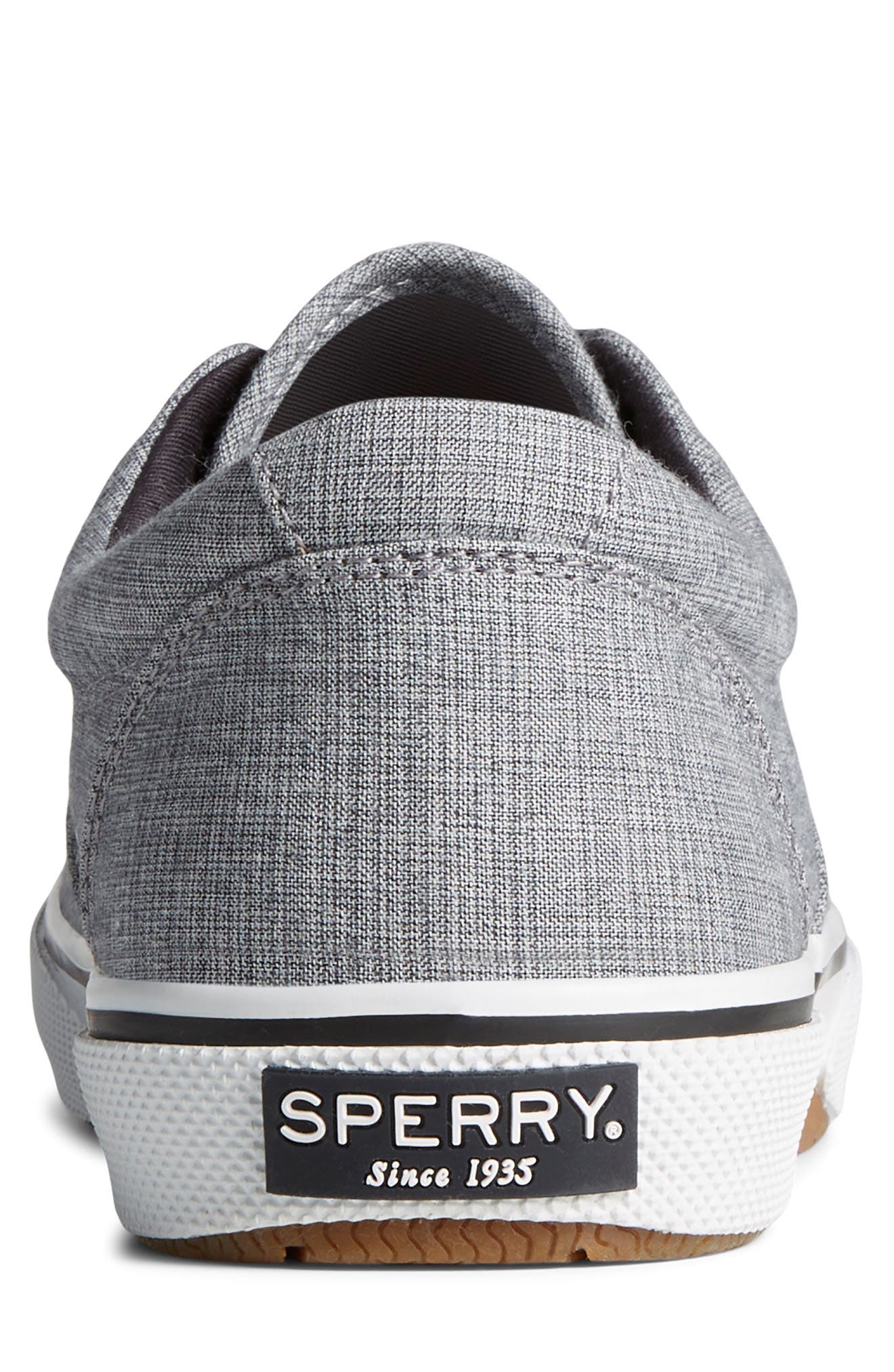 Sperry Halyard CVO Recycled Cotton Sneaker, Alternate, color, Black Chambray