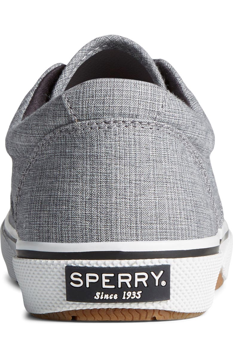 Sperry Halyard CVO Recycled Cotton Sneaker, Alternate, color, Black Chambray