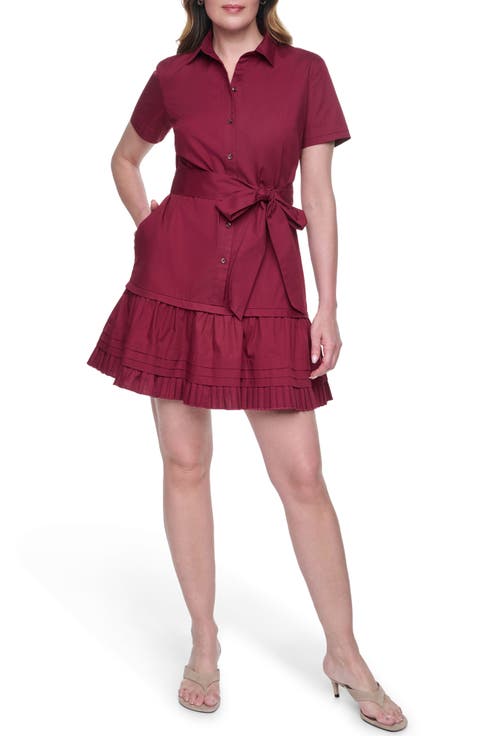 Short Sleeve Cotton Shirtdress