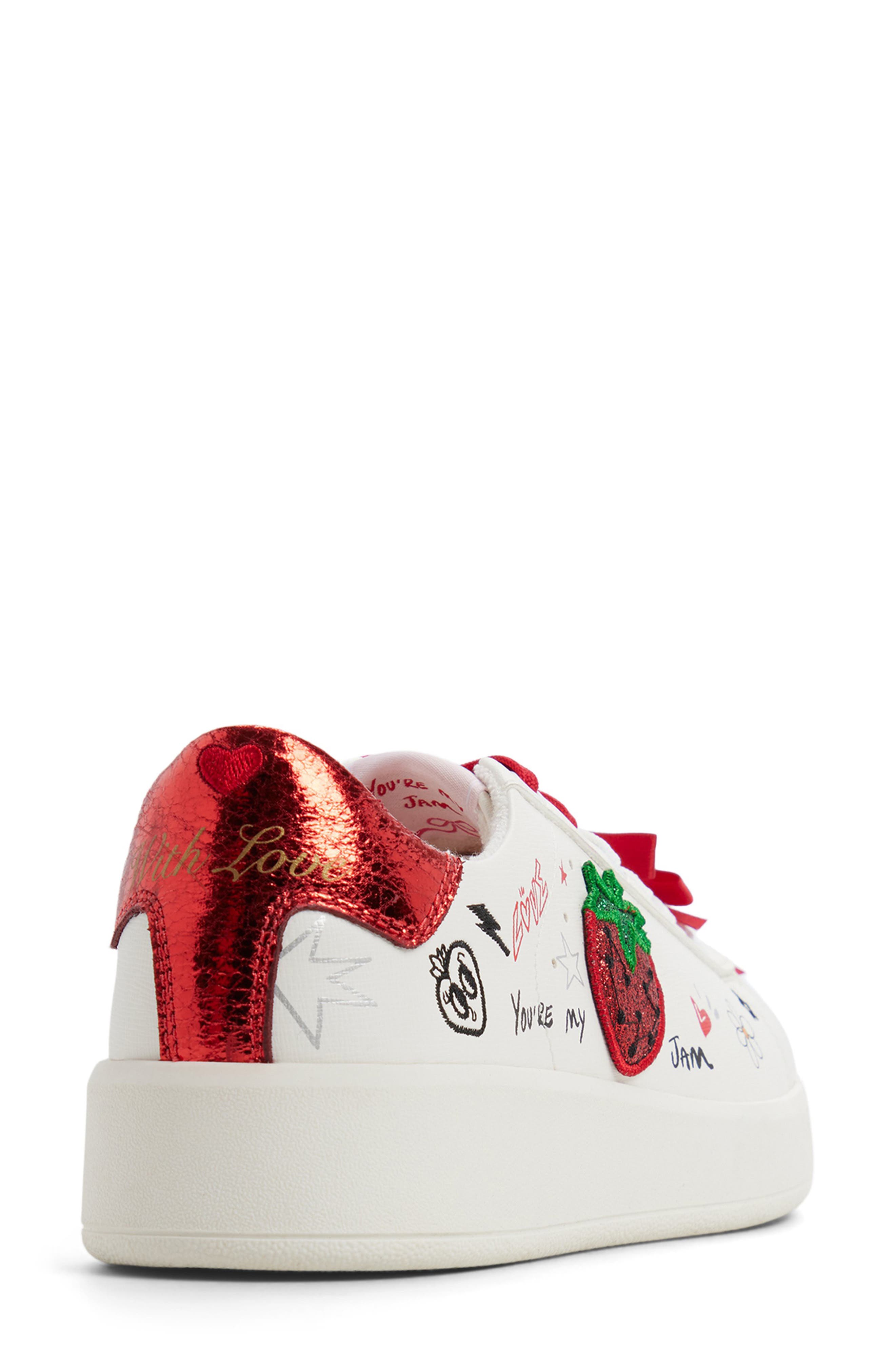 ALDO Love Platform Sneaker, Alternate, color, White