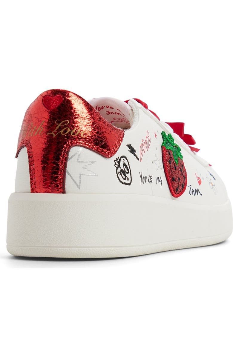 ALDO Love Platform Sneaker, Alternate, color, White