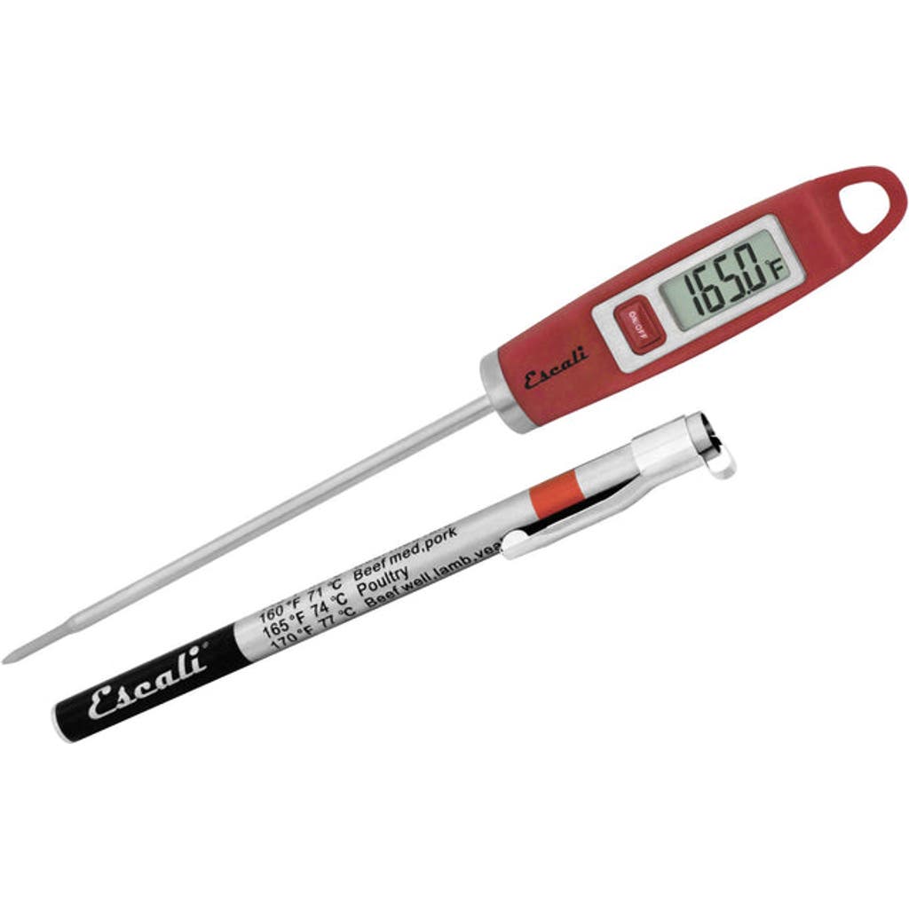 Escali Gourmet Digital Thermometer In Red