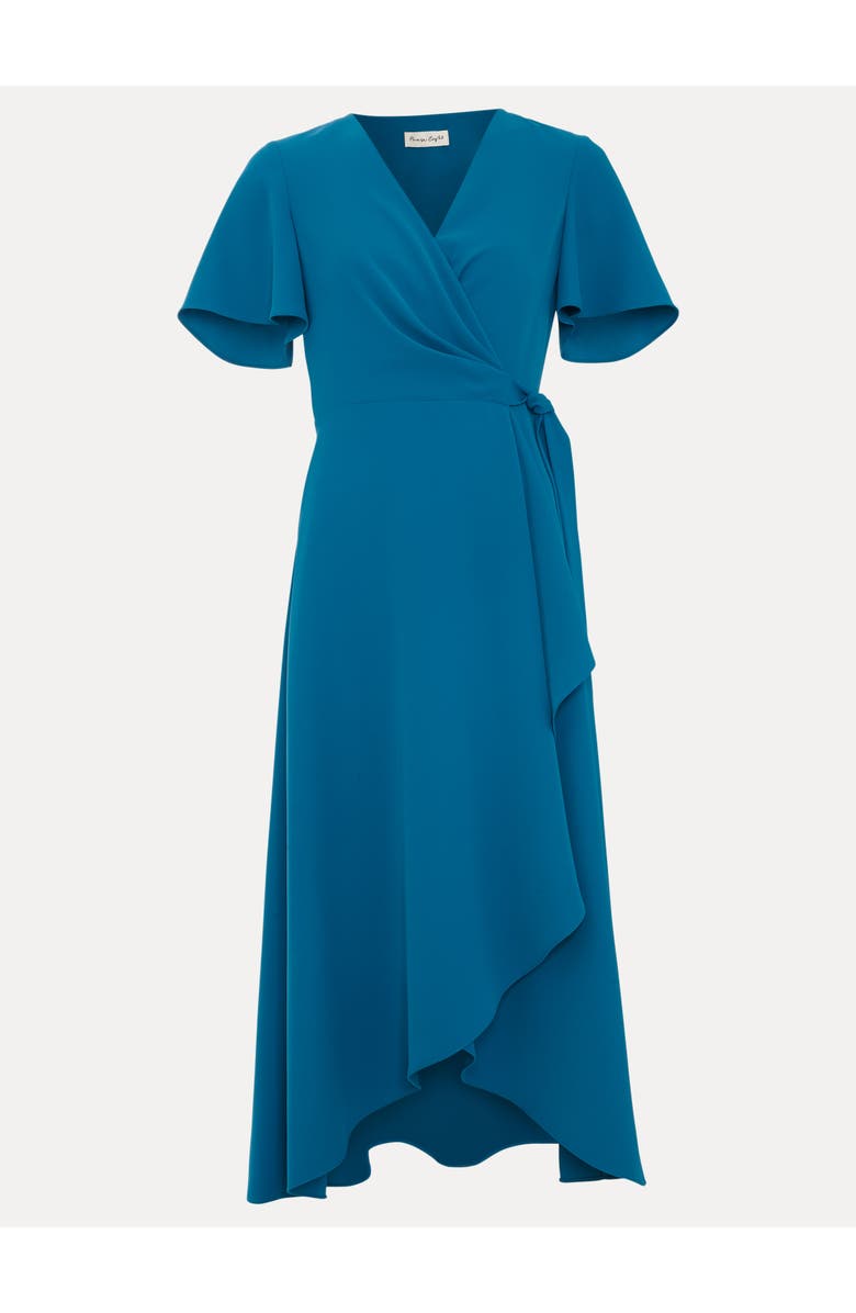 Phase Eight Julissa Wrap Midi Dress, Alternate, color, Blue