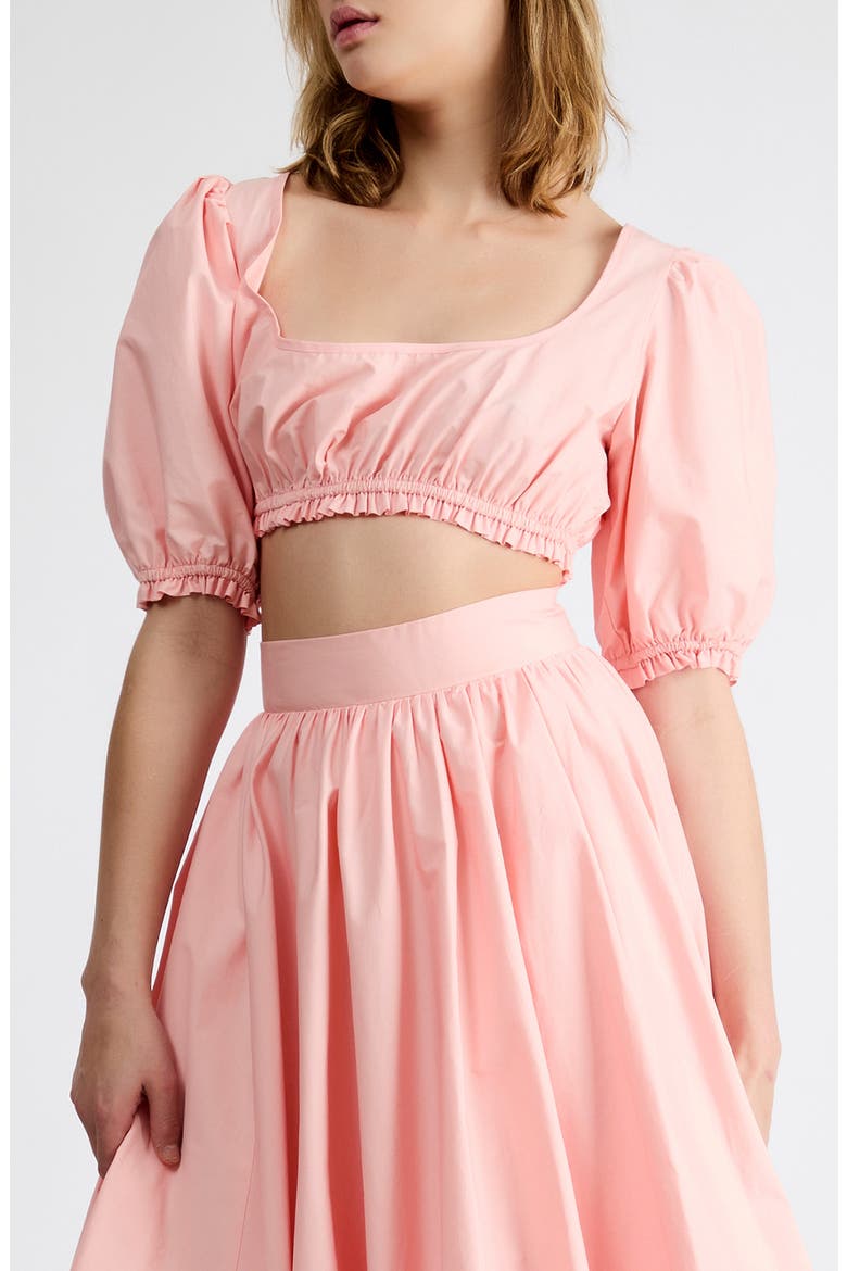 Tessa Scoop Neck Crop Top, Alternate, color, PINK
