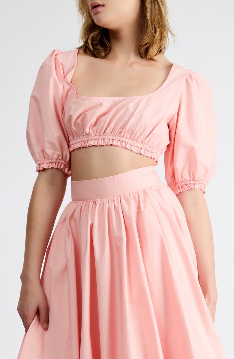 Extro & Vert Tessa Scoop Neck Crop Top, Alternate, color, Pink