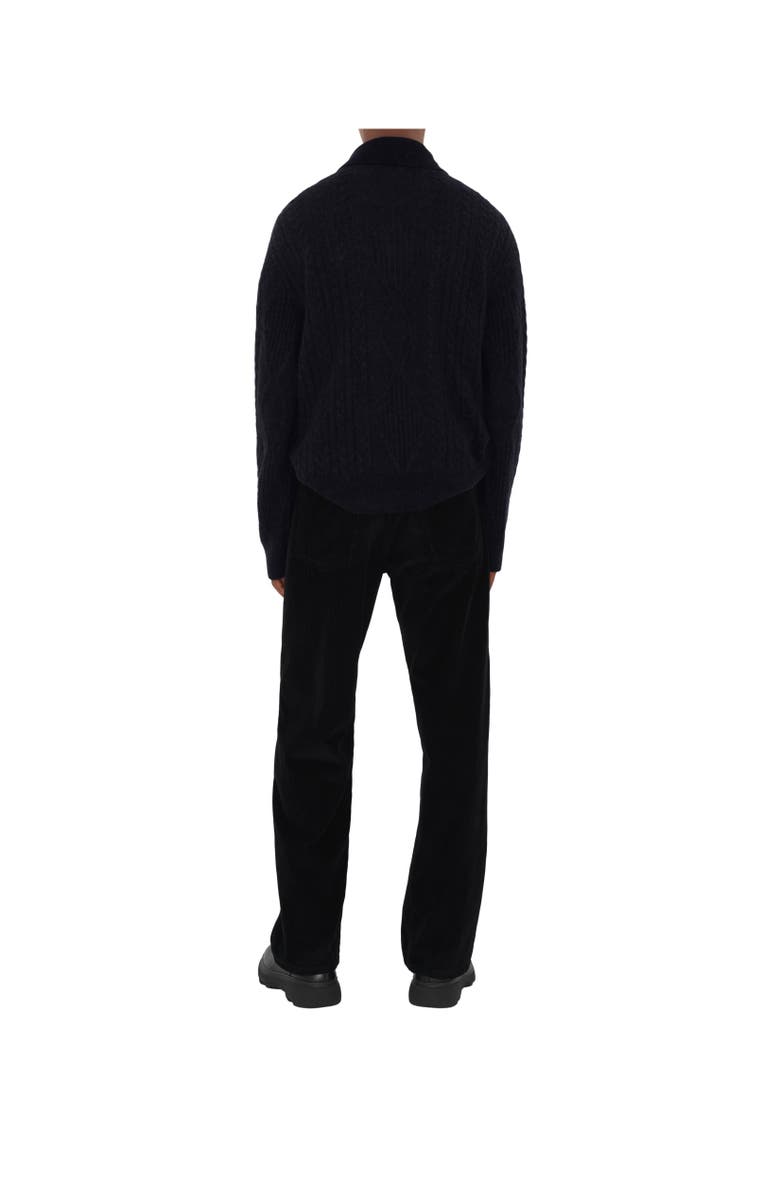 Burberry Aran Wool Blend Polo Shirt, Alternate, color,