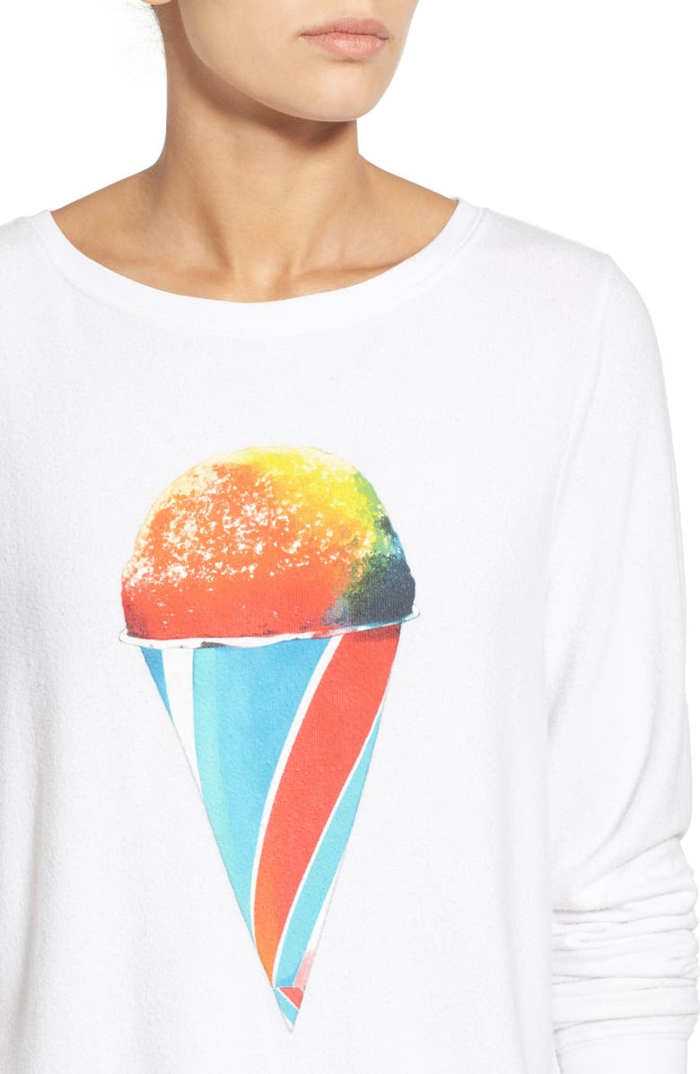 Wildfox 'Brain Freeze' Graphic Pullover, Alternate, color,