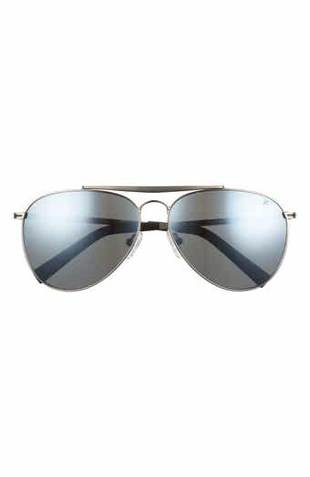 Hurley Shorebreak 60mm Polarized Aviator Sunglasses