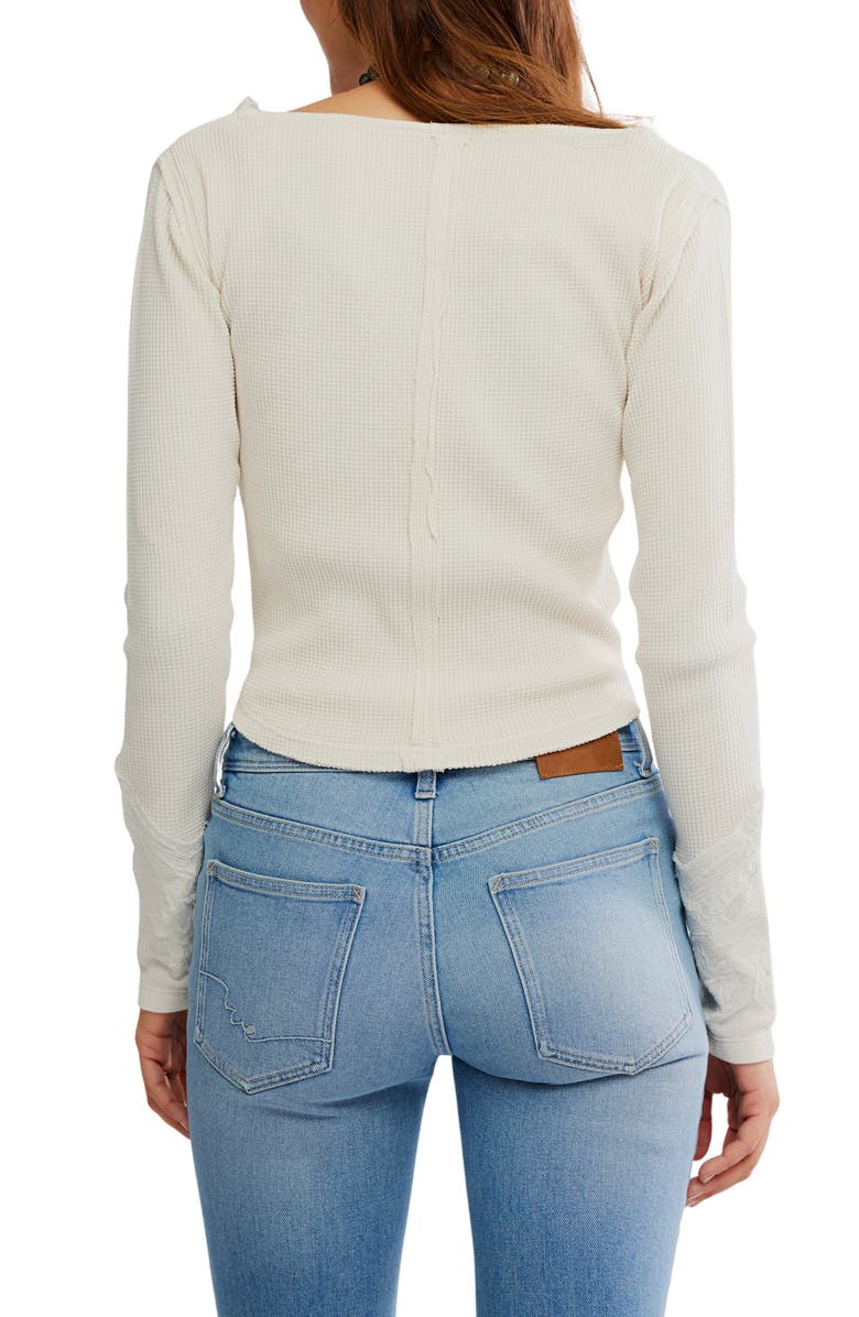 Free People Butterfly Thermal Top, Alternate, color, Sugar Swizzle