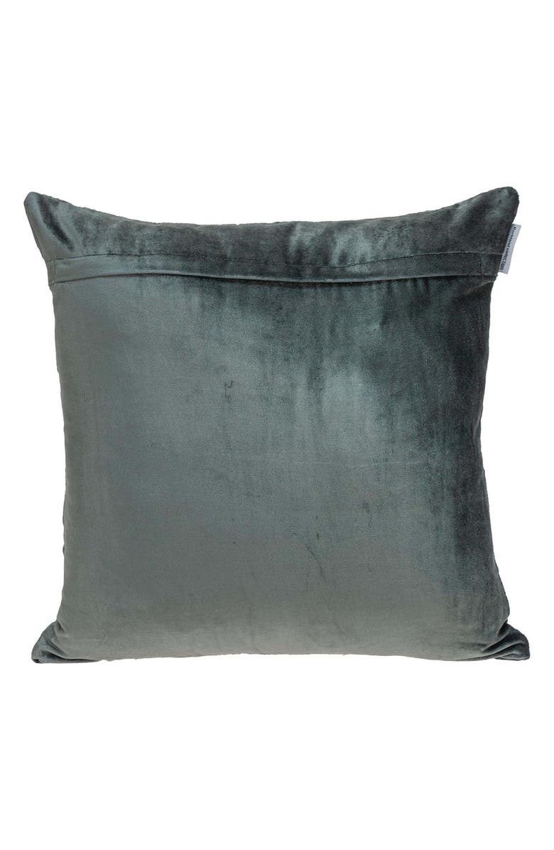 PARKLAND COLLECTION Sora Quilted Throw Pillow, Alternate, color, Charcoal