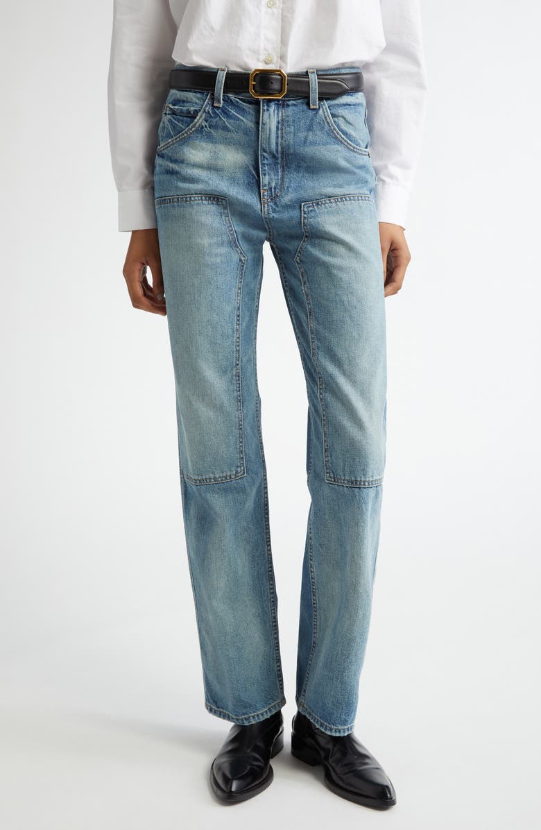 Nili Lotan Welder High Waist Wide Leg Jeans, Main, color,