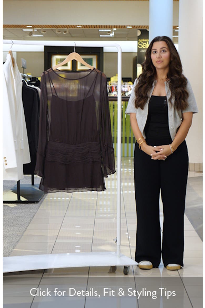 Beatrix Long Sleeve Ruched Waist Dress video