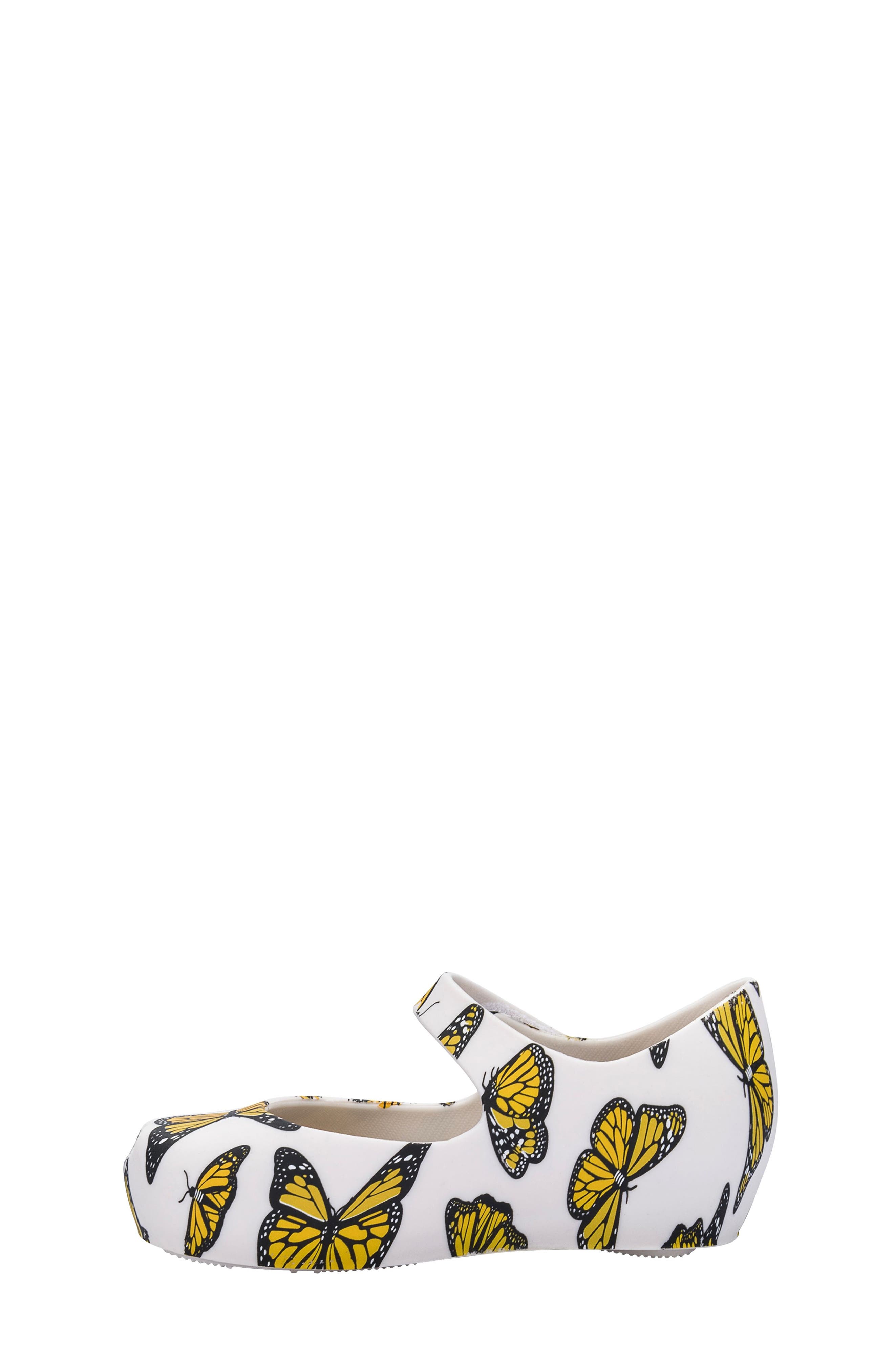 Mini Melissa Ultragirl Print Mary Jane, Alternate, color, White