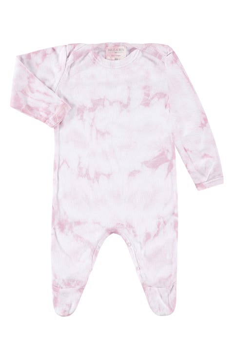 Tie Dye Organic Cotton & Modal Footie Pajamas (Baby)