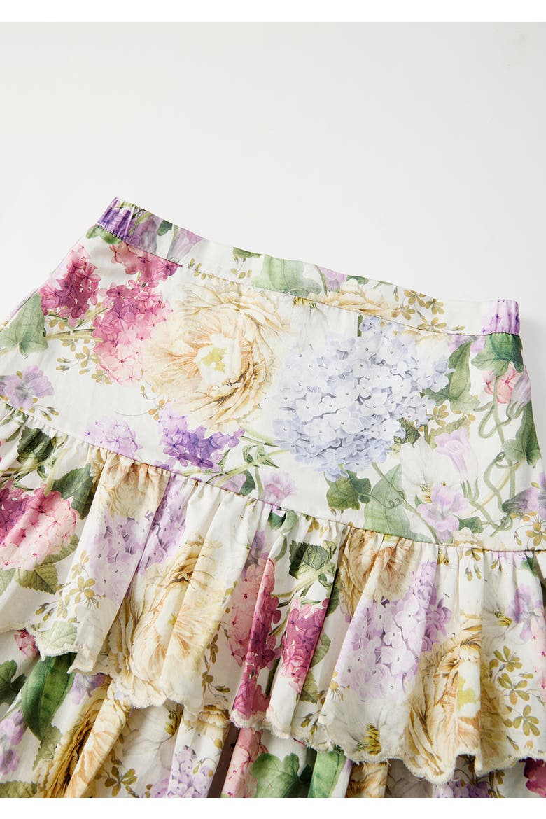 Seraphina Cotton Mini Skirt, Alternate, color, Floral
