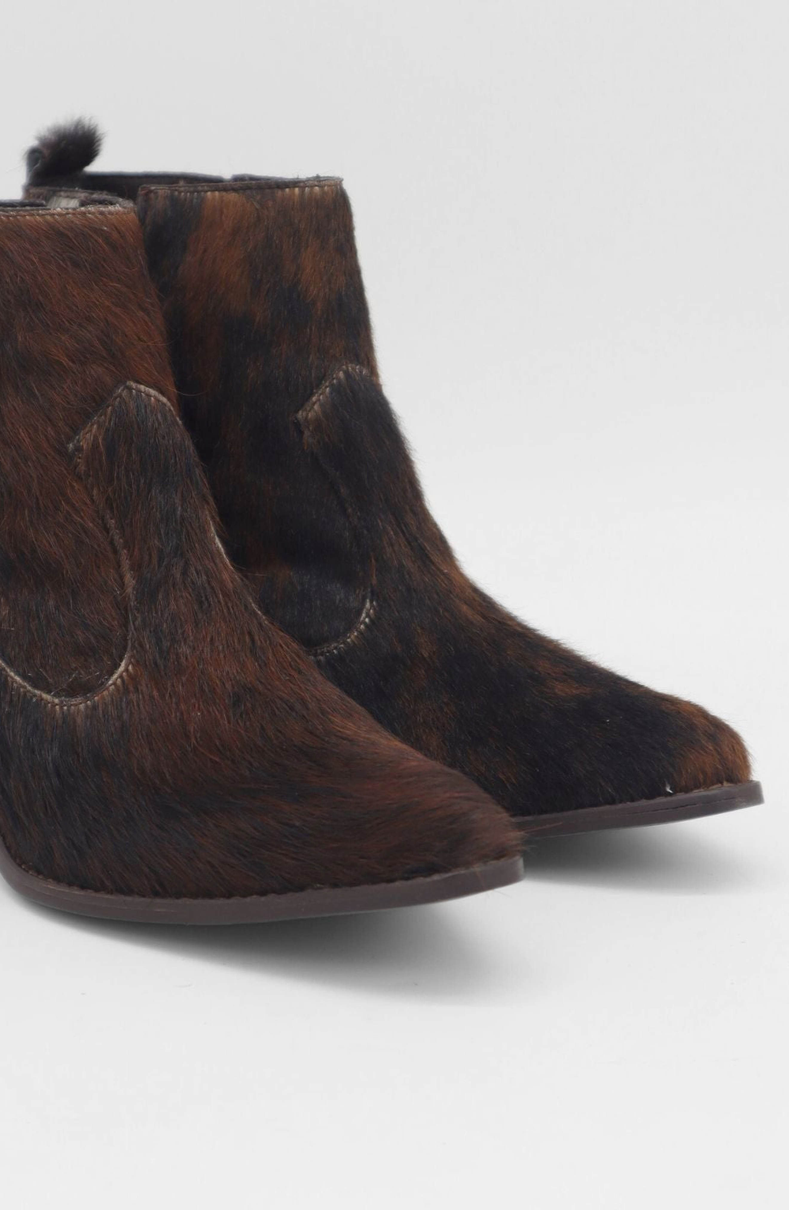 Nomad Western Cowboy Booties, Alternate, color, Brown Cowhide