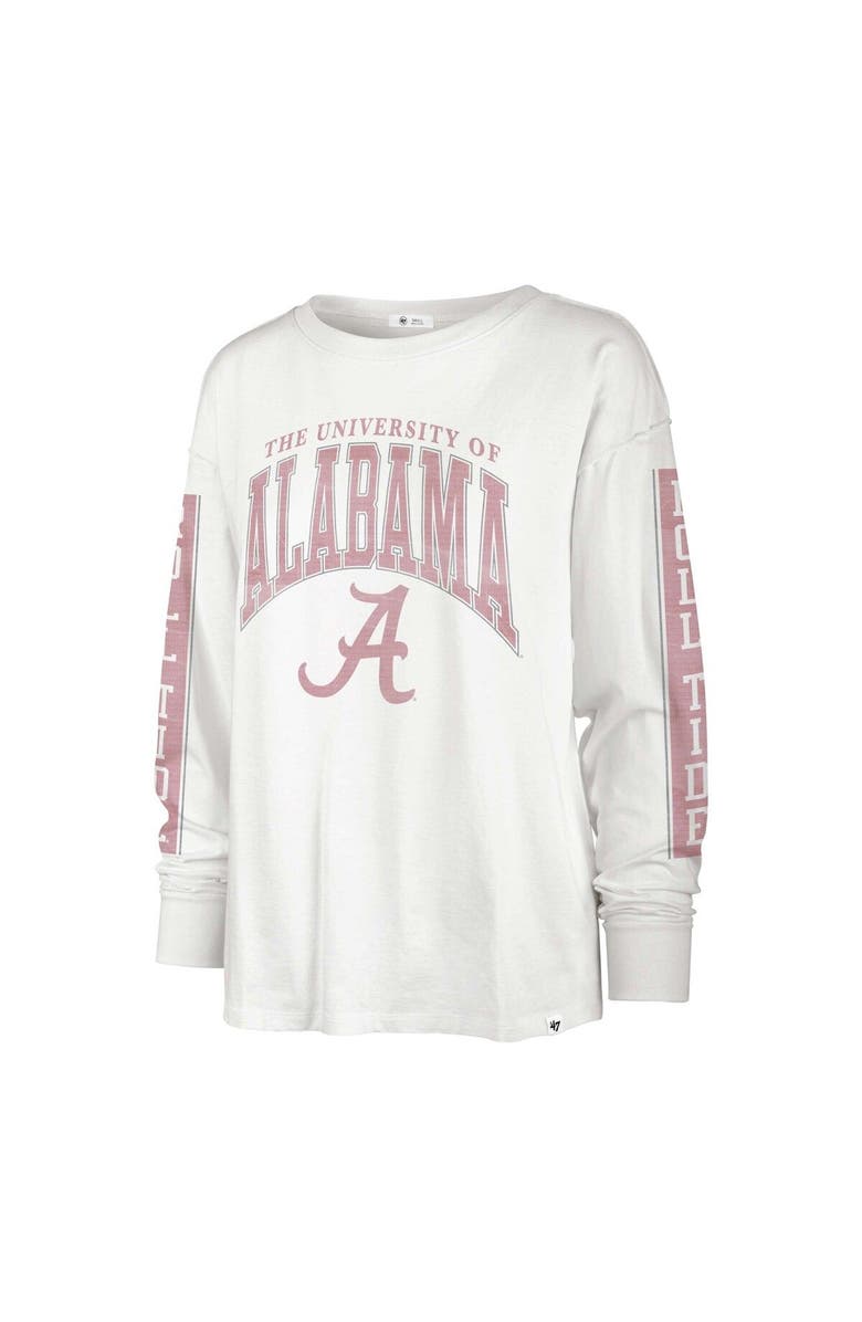 '47 Women's '47 Cream Alabama Crimson Tide Statement SOA 3-Hit Long Sleeve T-Shirt, Alternate, color, 