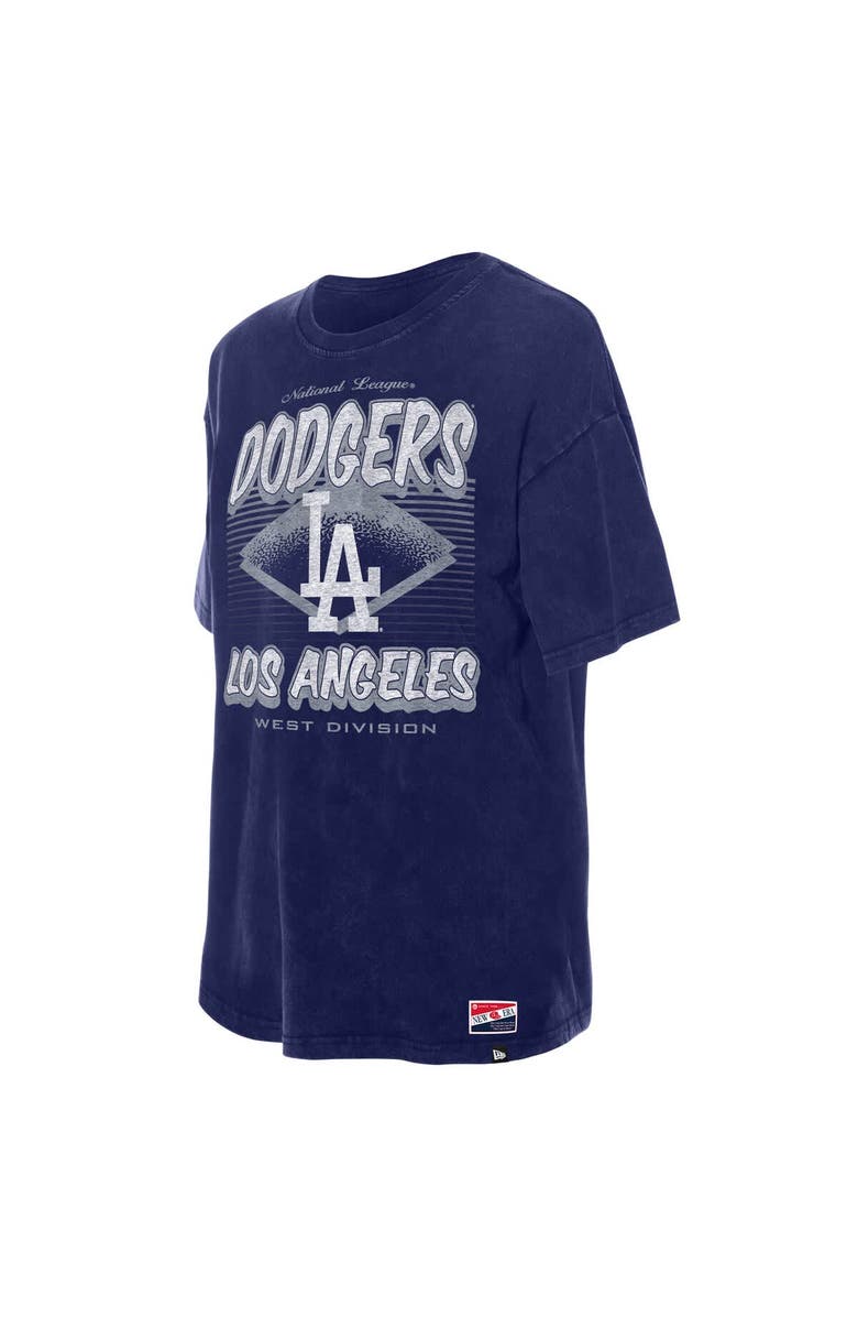 New Era Women's New Era  Royal Los Angeles Dodgers Mineral Wash Oversized T-Shirt, Alternate, color, 