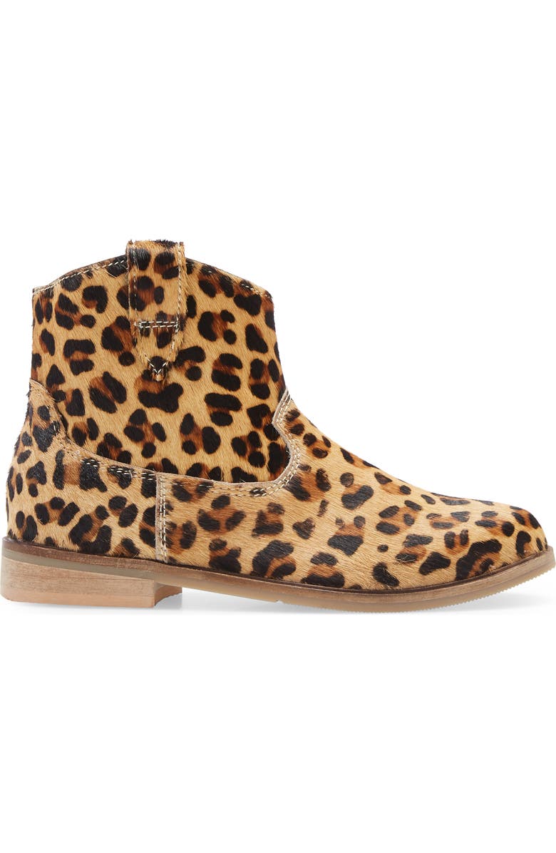 Mini Boden Boden Leopard Spot Genuine Calf Hair Western Boot, Alternate, color,