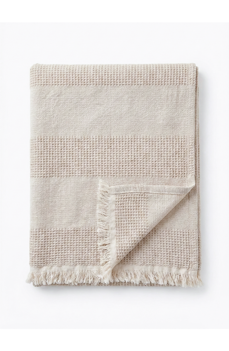 Anaya Umbra Waffle Bed Blanket, Main, color,