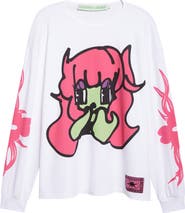 Chopova Lowena Bashful Oversize Jersey Graphic T-Shirt