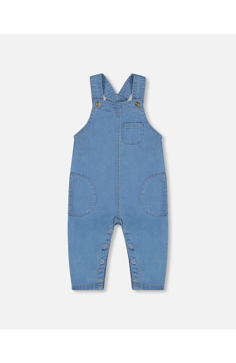 Deux par Deux Baby Boy's Light Soft Denim Overalls Jeans Blue, Main, color, 