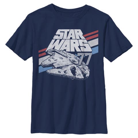 Boys Star Wars Monochrome 77 Logo T Shirt