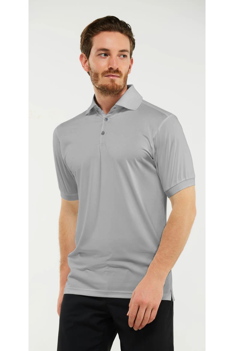 Lightweight Performance Stretch Golf Polo Shirt, Main, color, Gray