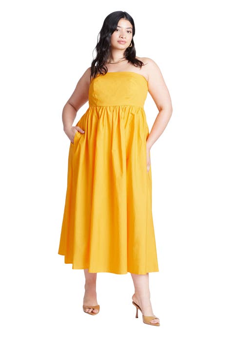 Poplin Fit And Flare Maxi Dress (Plus Available)
