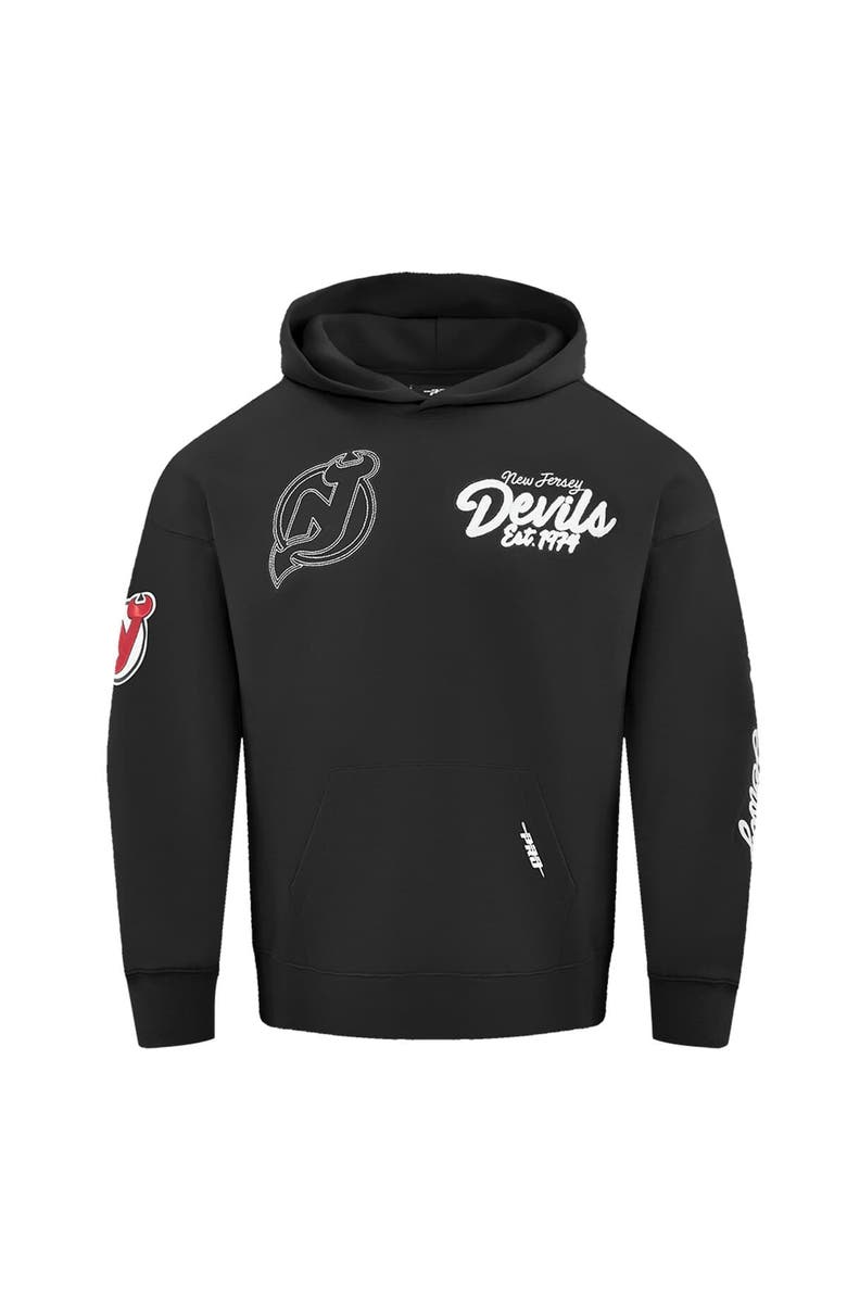 PRO STANDARD Men's Pro Standard  Black New Jersey Devils Paint the City Pullover Hoodie, Alternate, color, 