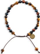 Caputo & Co. Men's Aura Gemstone Slider Bracelet