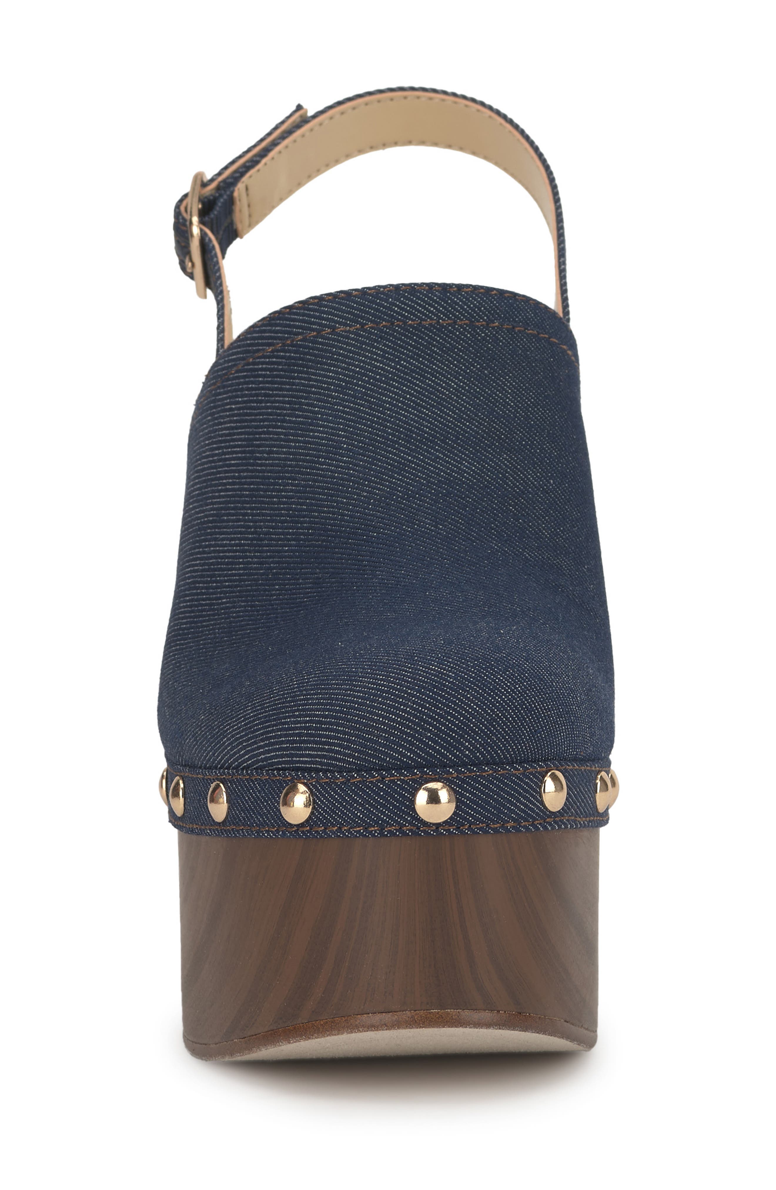 Caze Stud Platform Sandal, Alternate, color, INDIGO 01