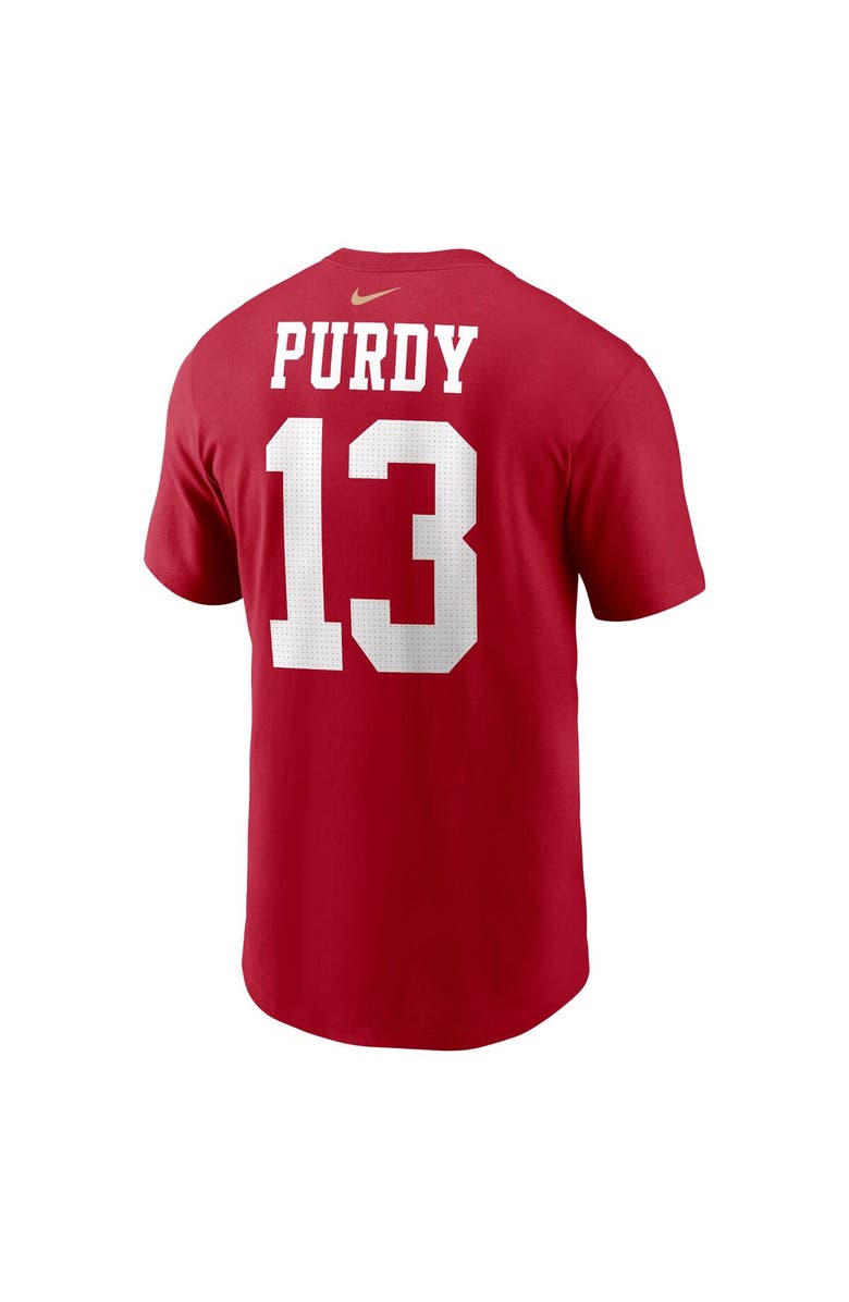 Nike Men's Nike Brock Purdy Scarlet San Francisco 49ers Player Name & Number T-Shirt, Alternate, color, Scarlet