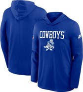 Nike Men's Nike Royal Dallas Cowboys Sideline Alt Pack Dri-FIT Lightweight Hooded Top