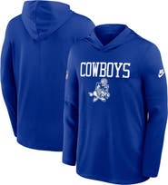 Nike Men's Nike Royal Dallas Cowboys Sideline Alt Pack Dri-FIT Lightweight Hooded Top