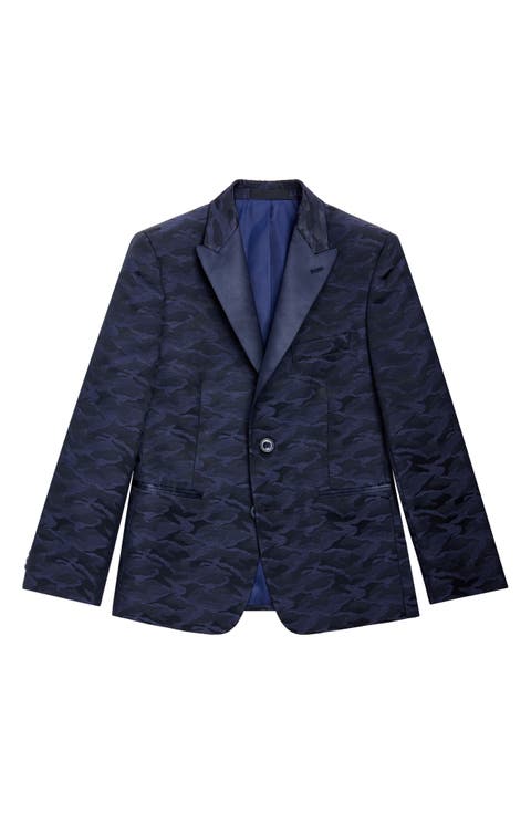 Kids' Camo Jacquard Blazer