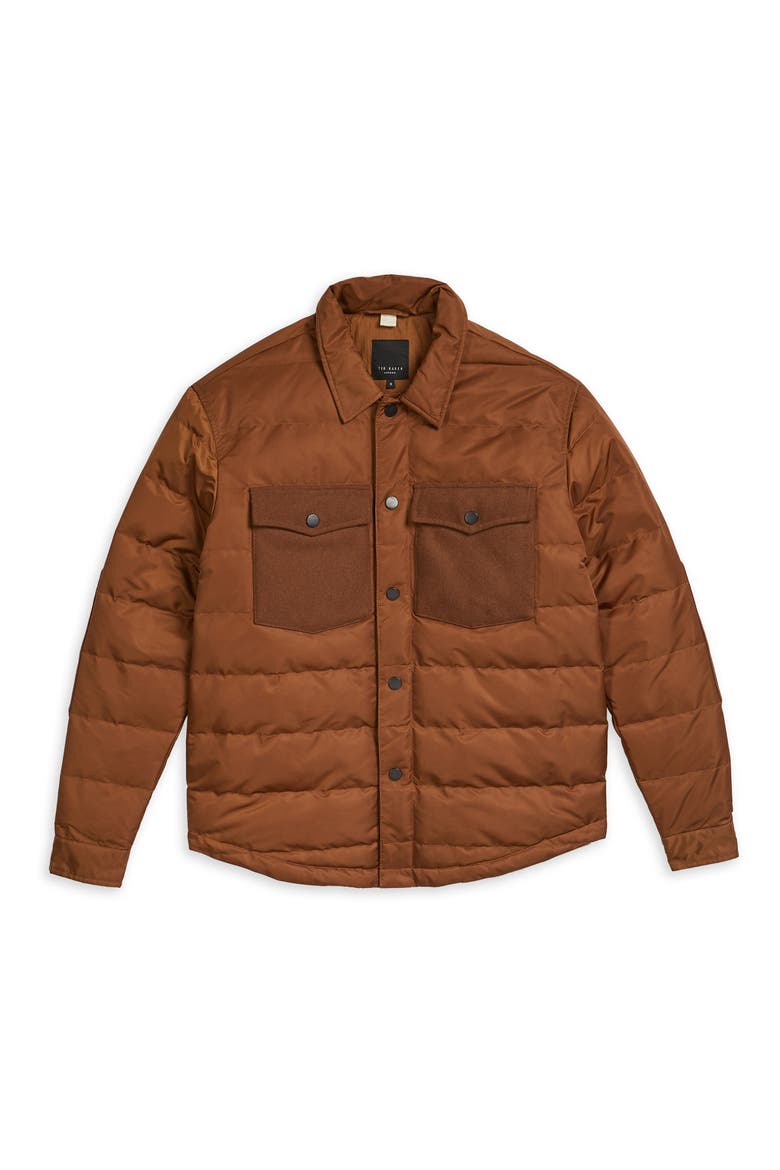 Quilted Jacket, Alternate, color, BROWN