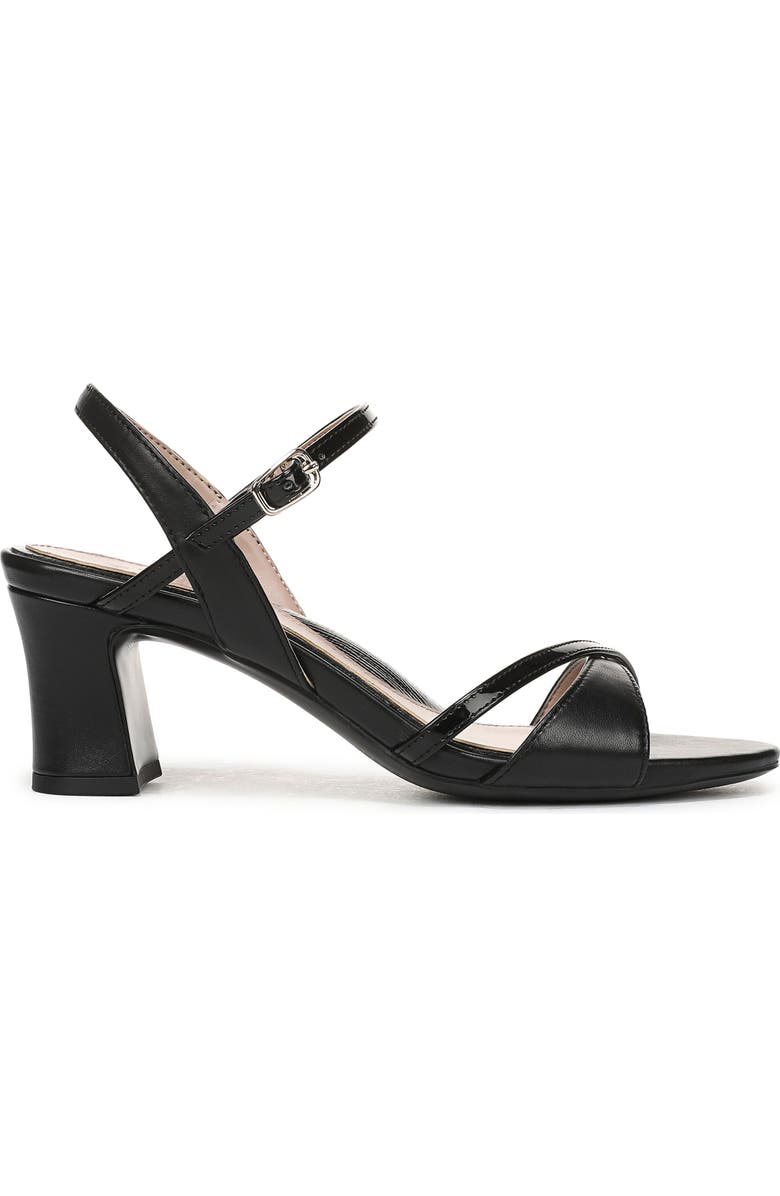 Naturalizer Trey Ankle Strap Sandal, Alternate, color, Black