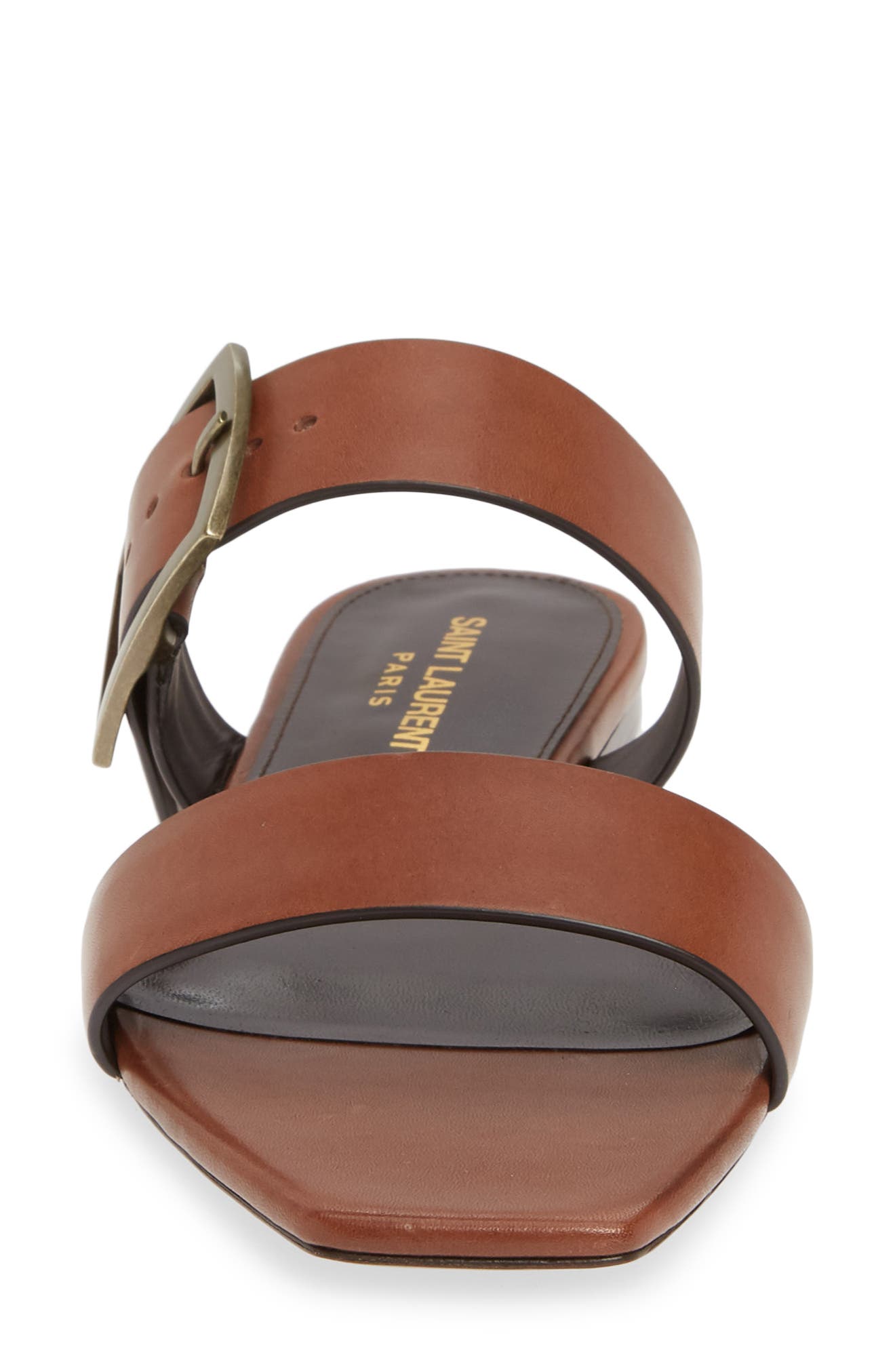 Saint Laurent Oak Nu Pieds Sandal, Alternate, color, 