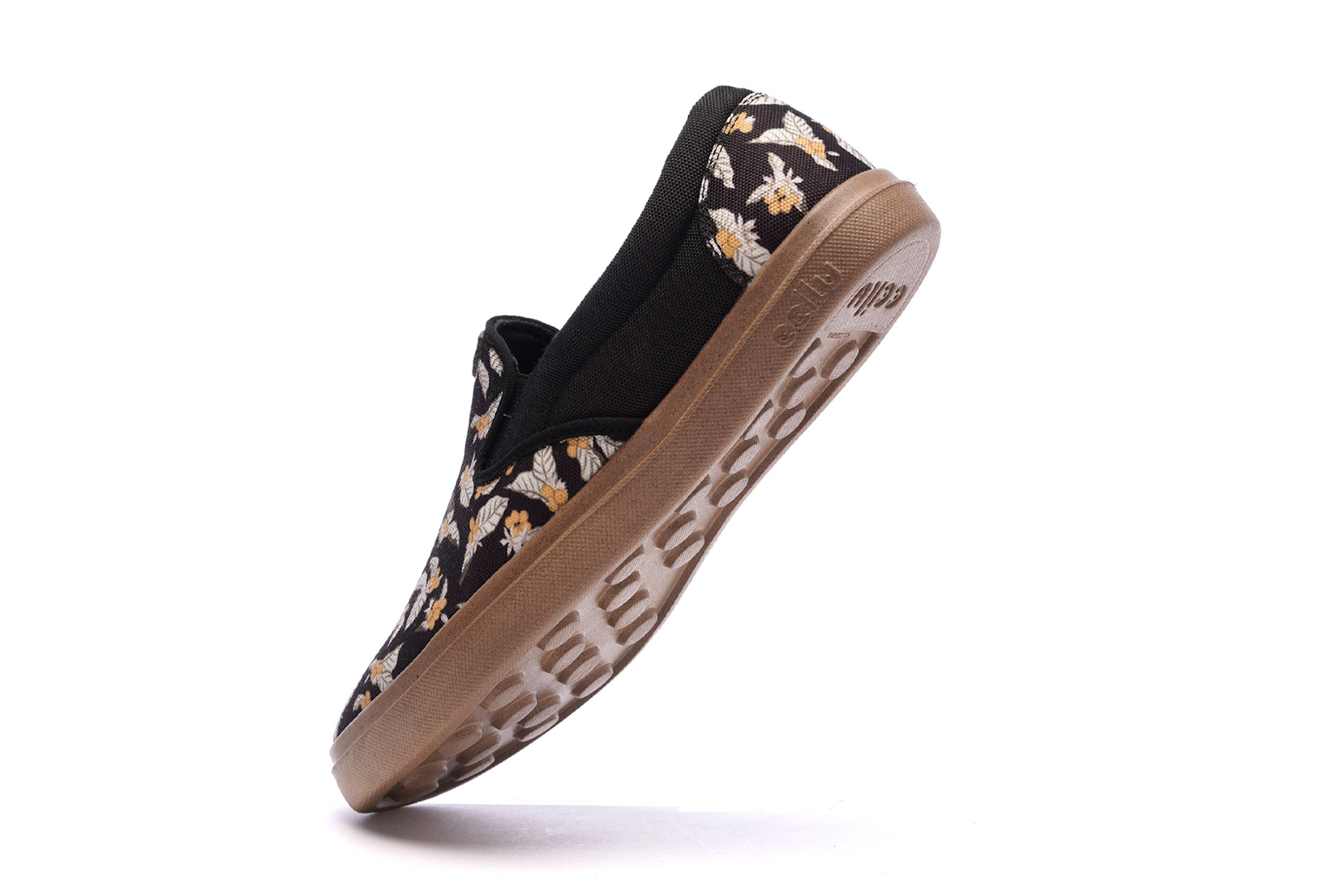 XpreSole Cody Waterproof Slip-On Sneaker, Alternate, color, Black Coffee Flowers