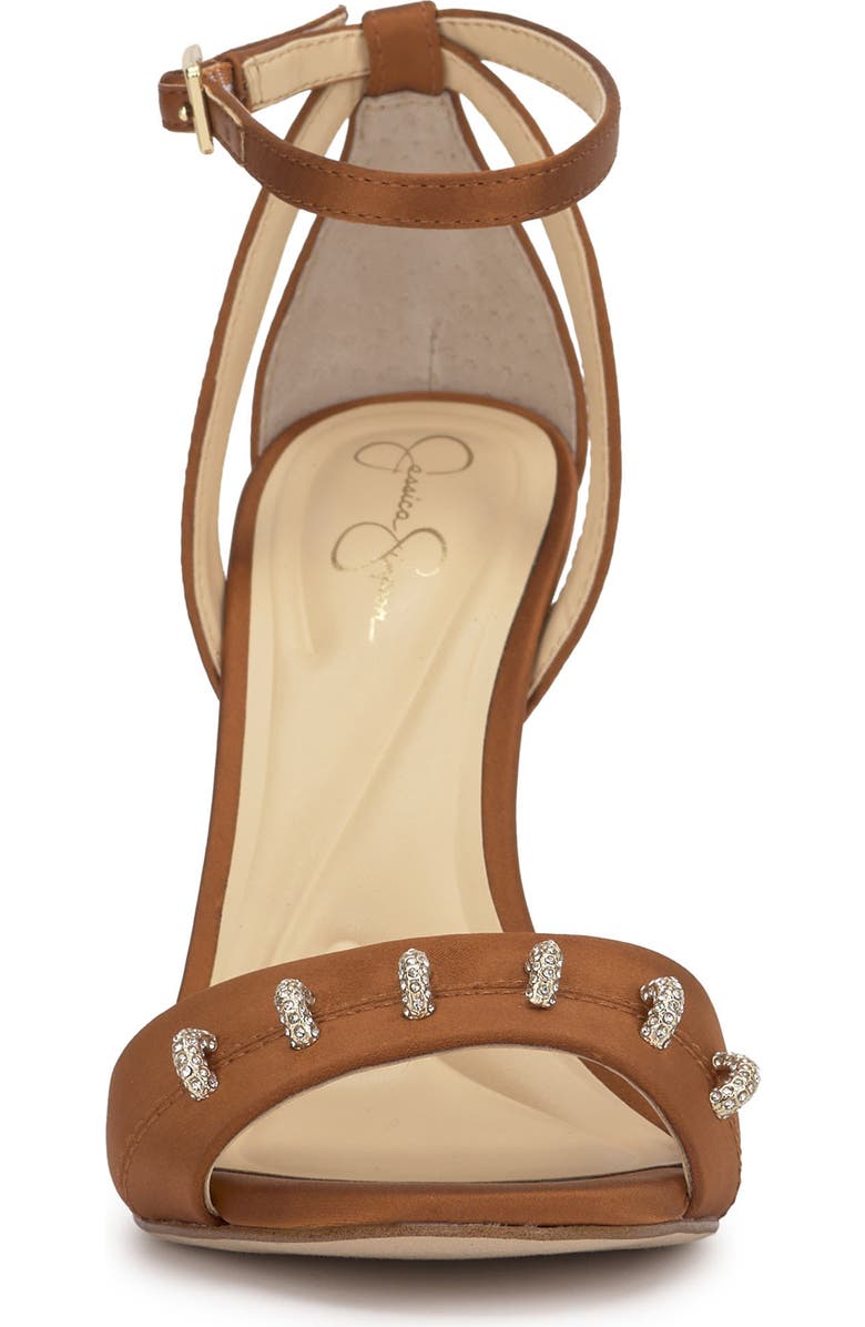 Jessica Simpson Juminee Ankle Strap Sandal, Alternate, color, Golden Copper Matte Satin