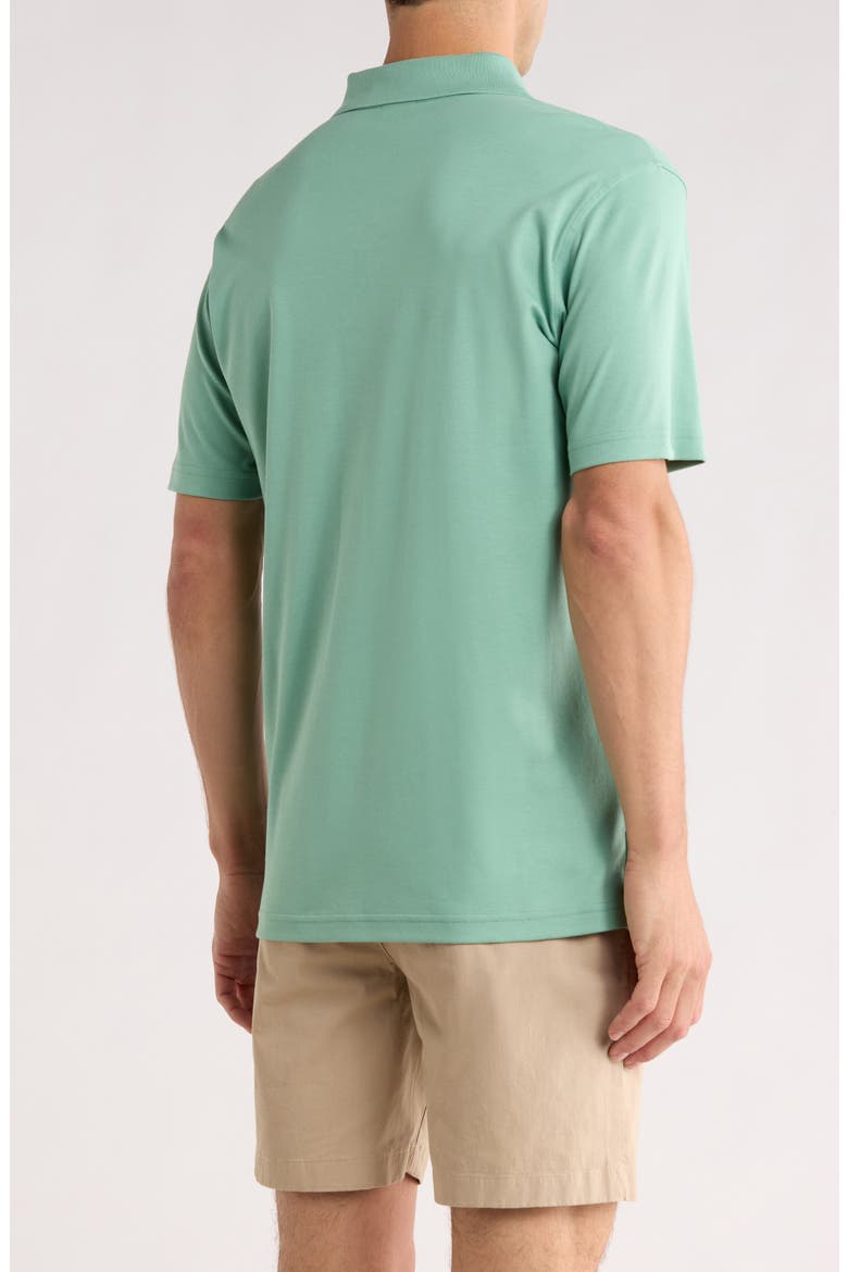 Pima Cotton Interlock Knit Polo, Alternate, color, MALACHITE GREEN