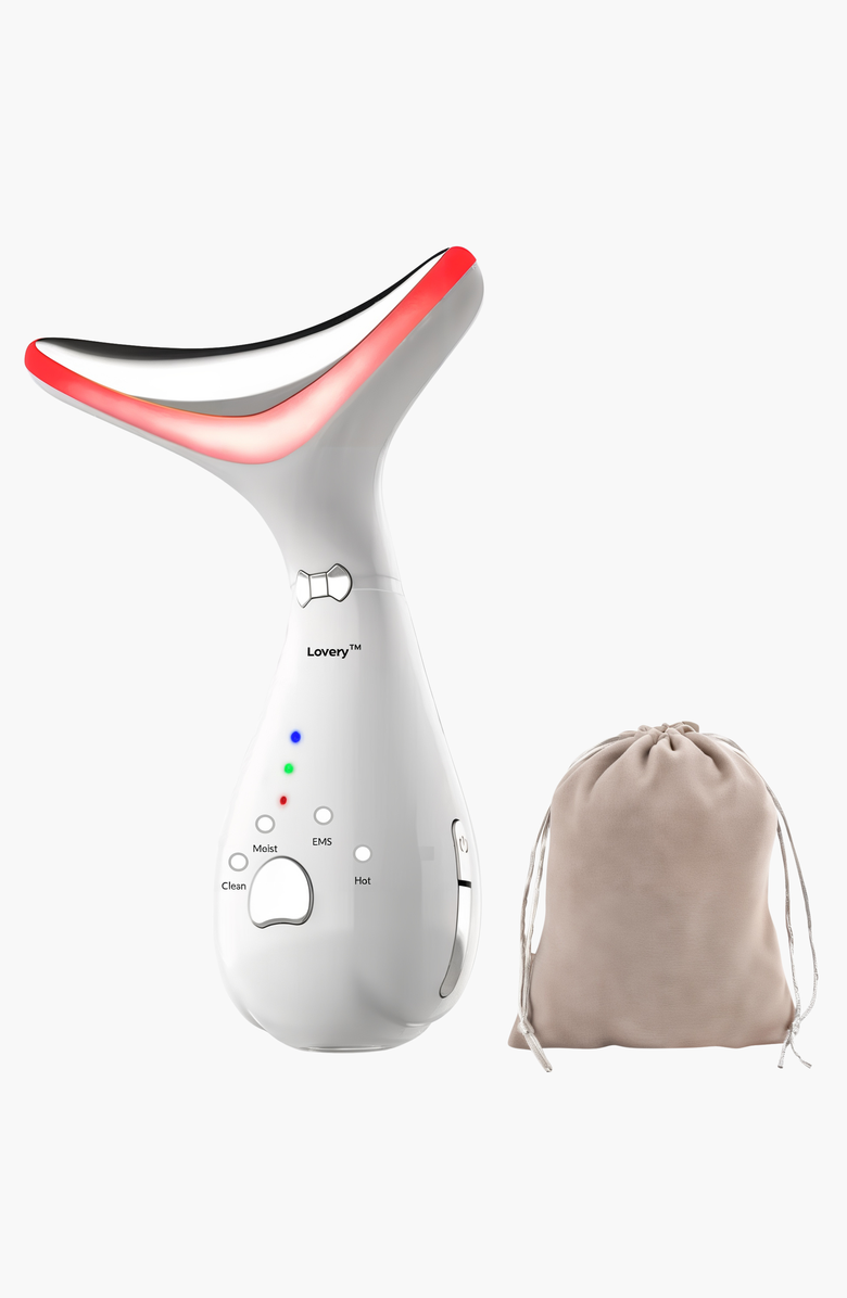 Lovery LED Face and Neck Beauty Massager, Main, color, 