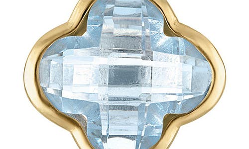 Fzn 10k Gold Quatrefoil Stud Earrings